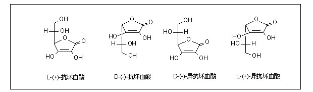 维生素c (vitamin c,抗坏血酸)      【化学名】l( )-苏糖型-2,3,4,5