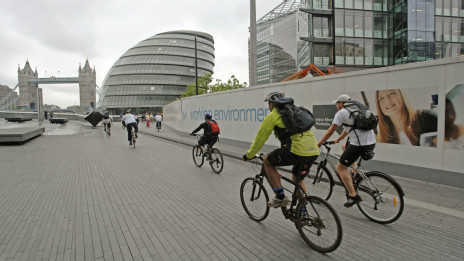 Cyclists in London