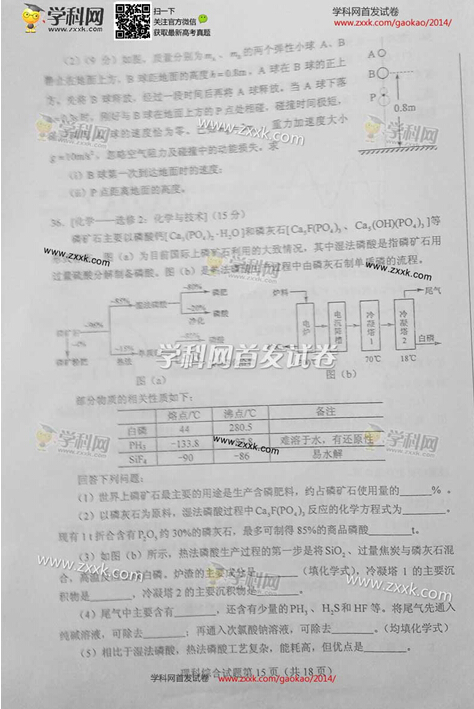 江西2014高考理科综合试题(图片版)15