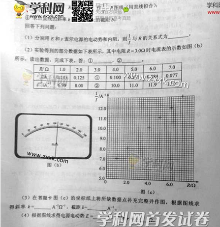2014陕西高考理科综合试题(图片版)