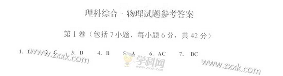 2014年四川高考理科综合试卷(图片版)