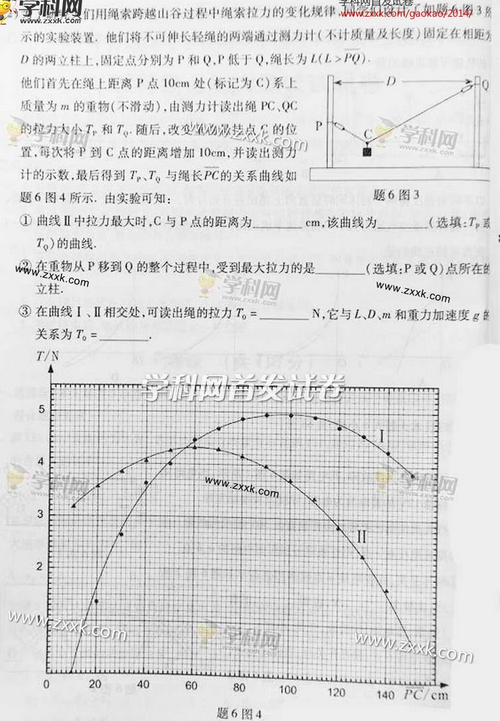 2014重庆高考理科综合试卷及答案(图片版)