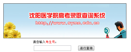 沈阳医学院2014年高考录取查询入口