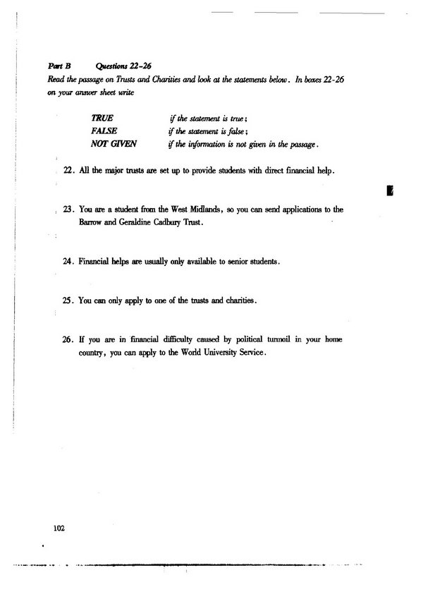 G类雅思模拟题(第八套)8