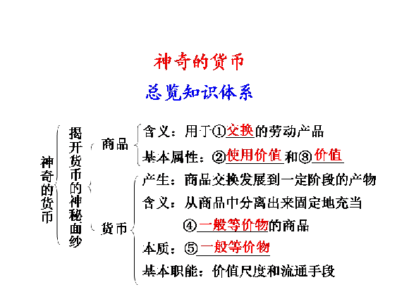 高一政治必修一神奇的货币说课稿