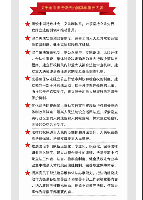 一张图读懂十八届四中全会公报