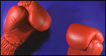 A pair of boxing gloves