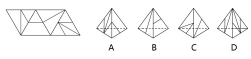 公务员考试行测图形推理:正四面体