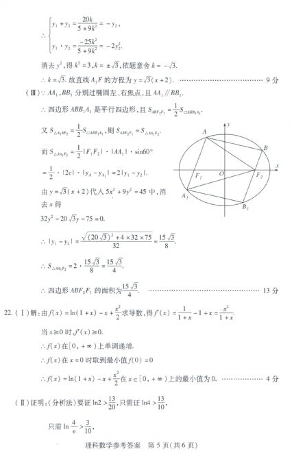 2015年武汉二月调考理科数学试题及答案
