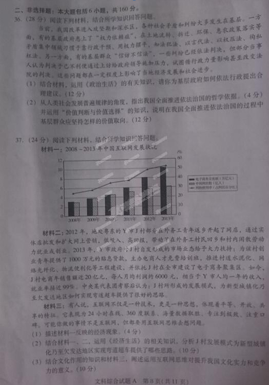 2015广州一模政治试题及答案