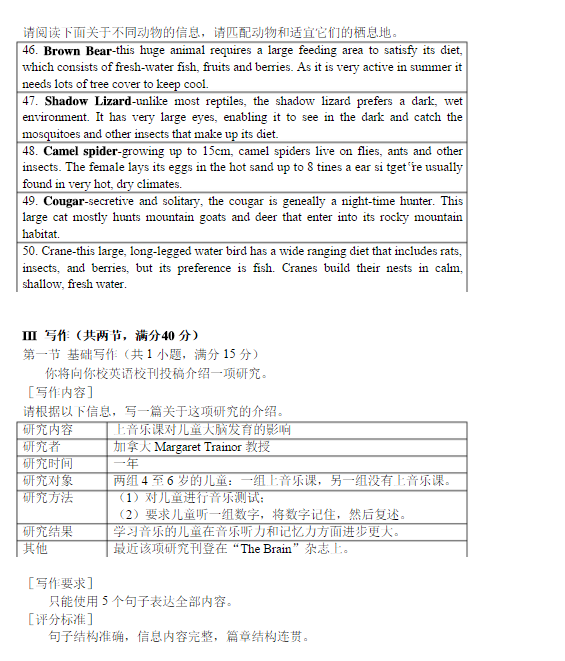 2015广州一模英语试题及答案