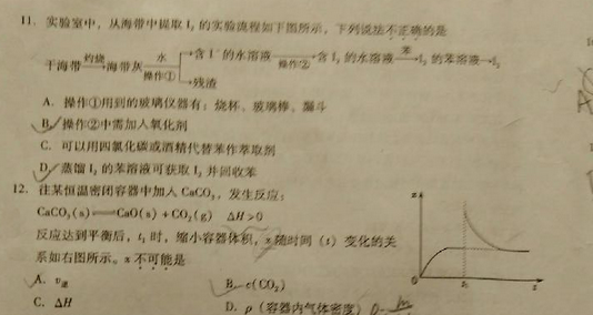 2015年福建省高三质检化学试题