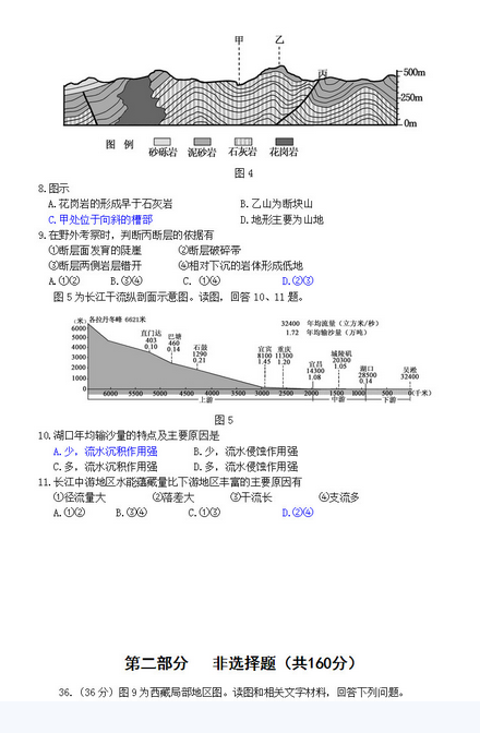 2015年北京东城区高三一模地理试题及答案