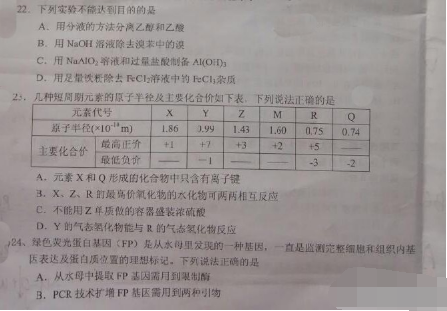 2015湛江二模化学试题