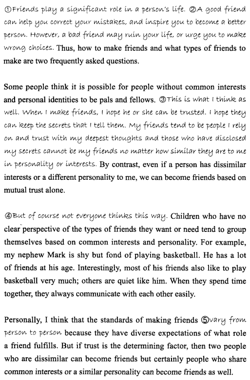 新托福写作核心话题及满分范文：思想与追求