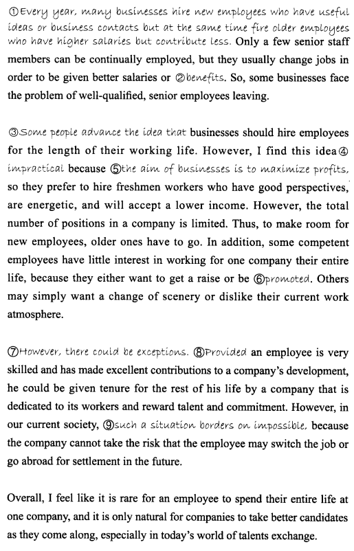 新托福写作核心话题及满分范文：整体entire