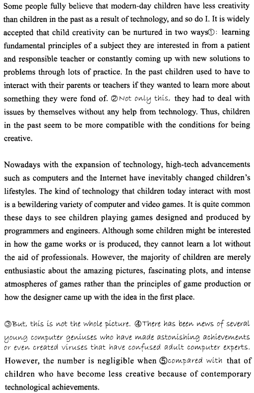 新托福写作核心话题及满分范文：过去 in the past