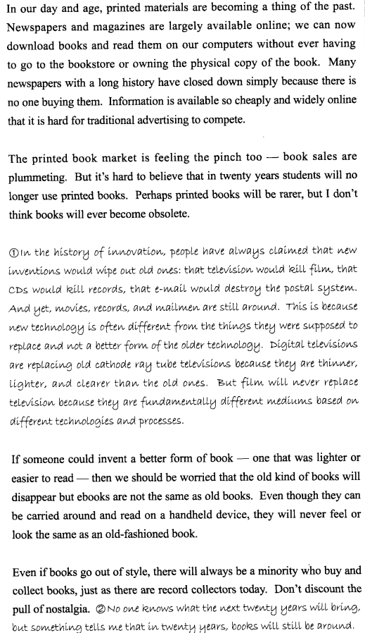 新托福写作核心话题及满分范文：未来future