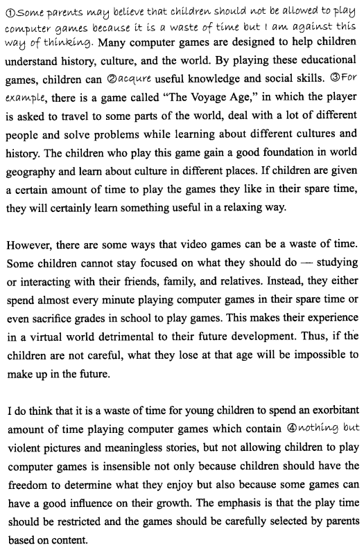 新托福写作核心话题及满分范文：拆分命题