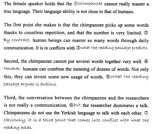 新托福写作核心话题及满分范文：生物学