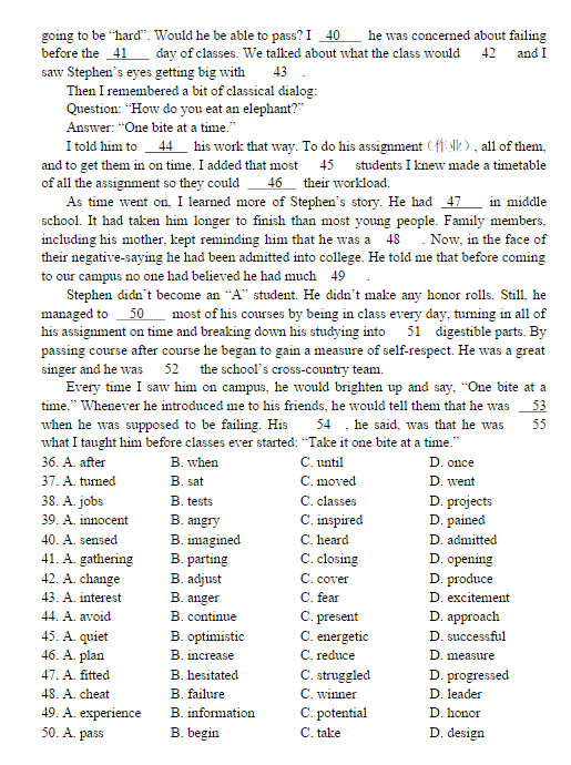 2015北京朝阳高三二模英语试题及答案