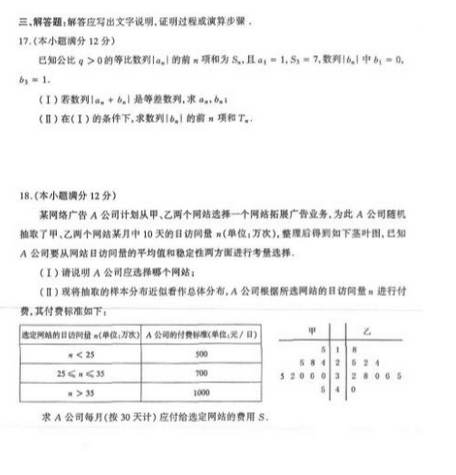 2015年太原二模文科数学试题及答案 2015年太原二模文科数学试题及答案