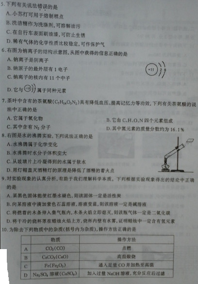 山西太原2015中考物理二模试题