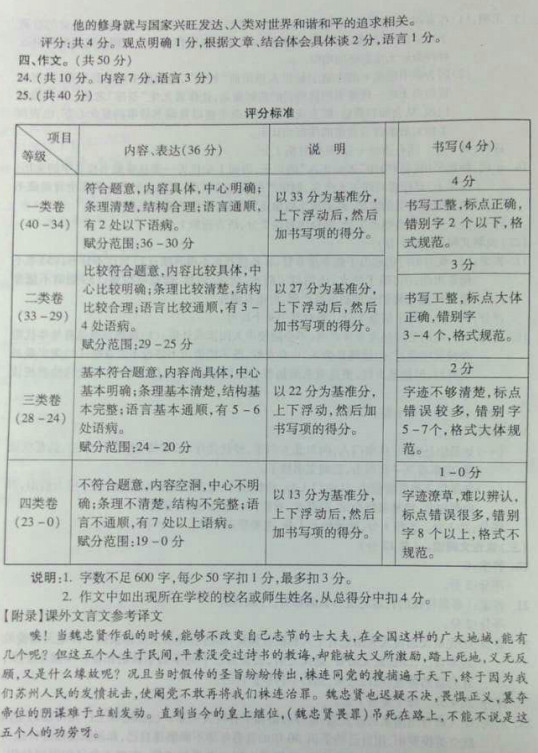 北京东城区2015中考语文二模试题答案