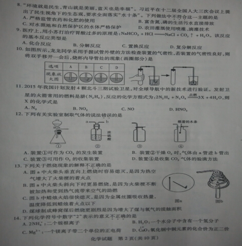 山东泰安中考化学试卷