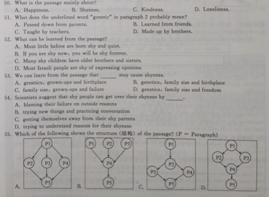 2015浙江杭州中考英语试卷