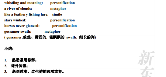 SAT阅读：阅读修辞手法题