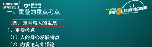 2016考研311教育学答题思路详解与知识点对照图