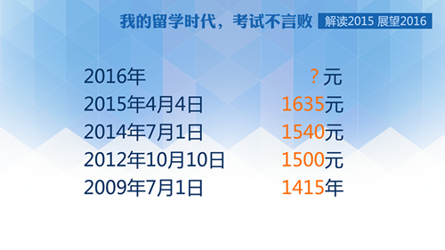 2016年起雅思考试报名费上涨 托福考试费预测