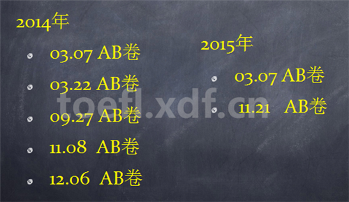 2015年托福听力考情回忆：听力AB卷状况盘点