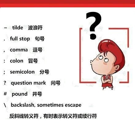 实用干货！各种符号的英语读法(组图)