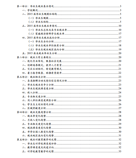 江南大学2015年毕业生就业质量报告