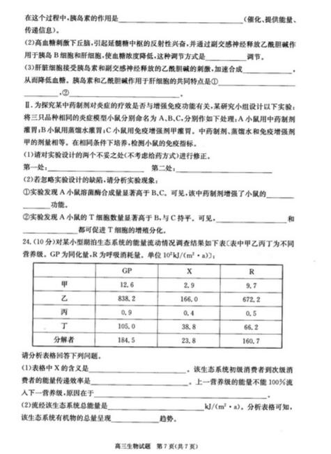 2016合肥一模生物试题