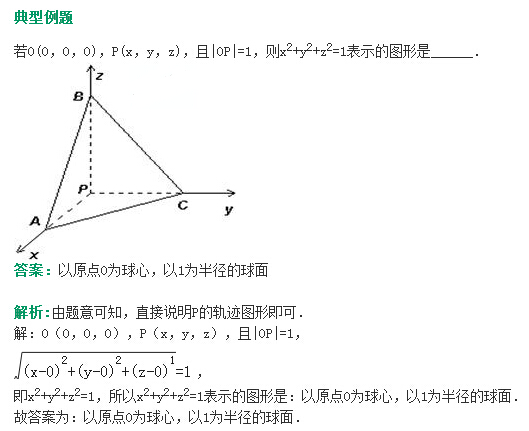 空间两点距离例题解答