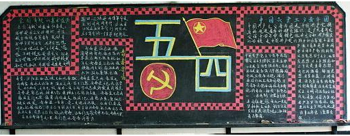 2016五四青年节黑板报图片大全 2016五四青年节黑板报图片大全