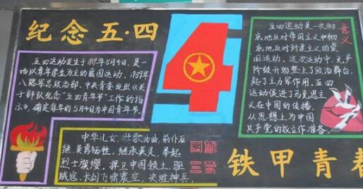 2016五四青年节黑板报图片大全 2016五四青年节黑板报图片大全