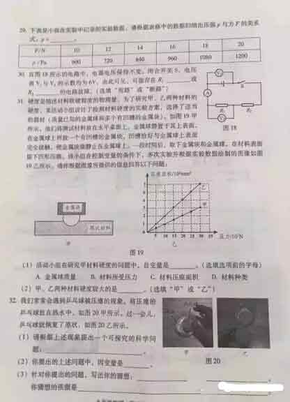 2016北京海淀区中考一模物理试题