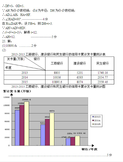 2016北京怀柔区中考一模数学试题