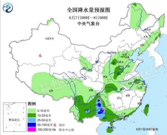高考期间全国无大范围高温 多阵性降水