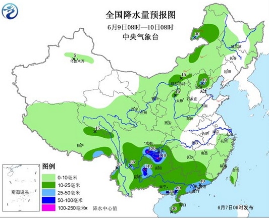2016高考天气：西南华南有较强降水 华北东北多雷阵雨