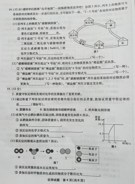 2016福建福州中考化学试题及答案