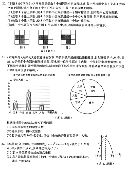 2016浙江宁波中考数学试题