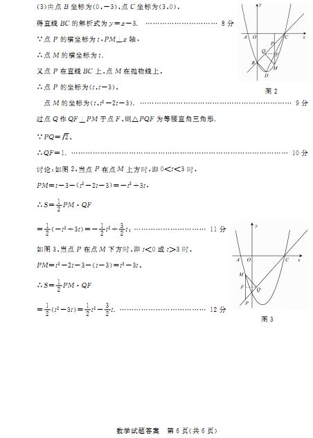 2016山东德州中考数学答案