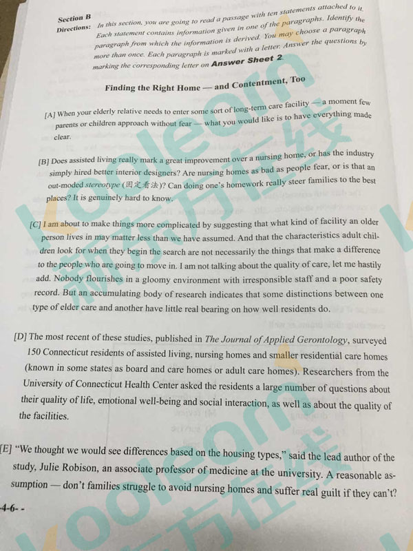 6段落匹配1-1 (1).jpg 2016年6月英语四级试卷及答案卷一