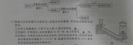 2016浙江绍兴中考科学试题及答案