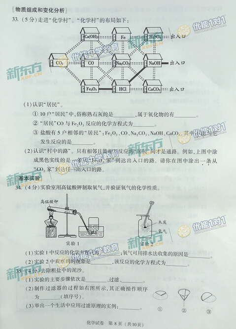 2016北京中考化学试题